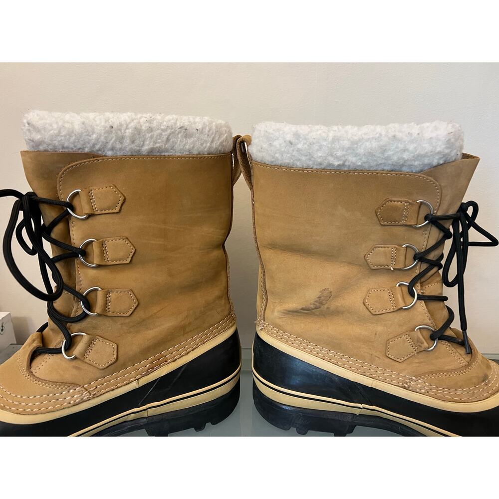 Sorel mens caribou EUC size 14 winter snow boots insulated waterproof leather - Picture 3 of 6